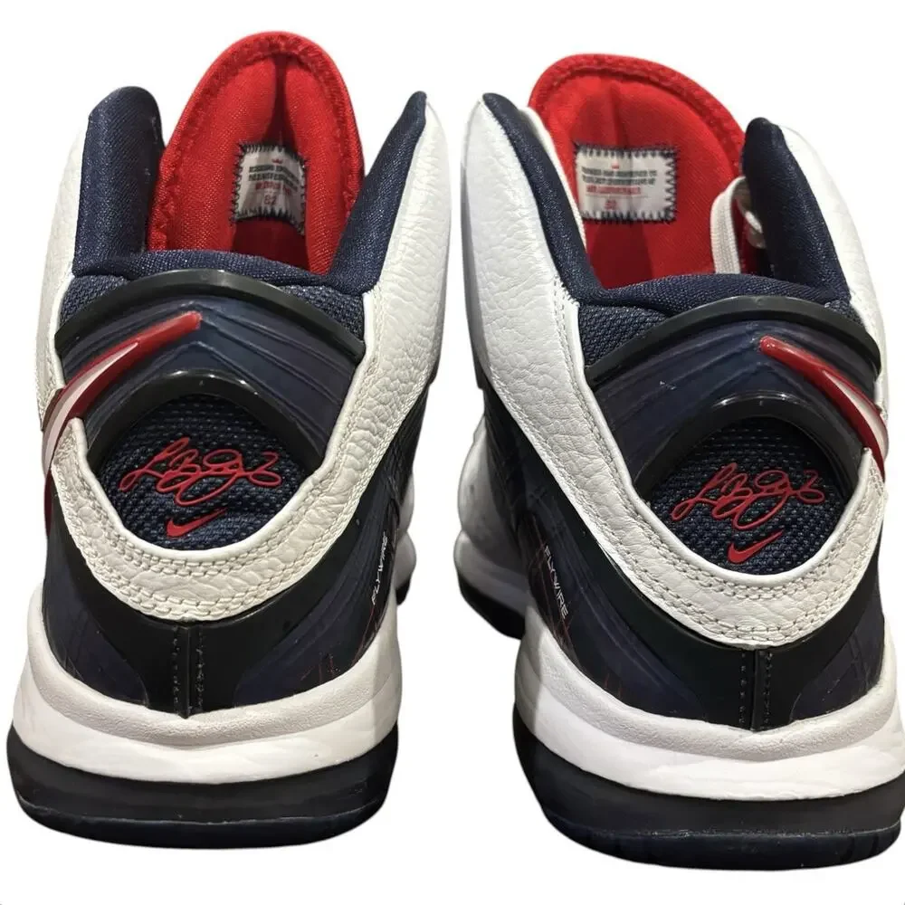 Nike LeBron 8 Veterans Day 2010 Red White Blue Shoes Mens Size 12 417098-100